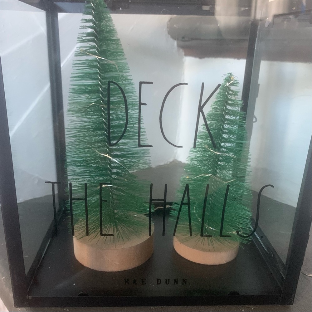 Rae Dunn DECK THE HALLS Fairy Light Lantern - Picture 2 of 9